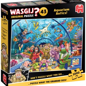 Jumbo Lauta- Ja Palapelit-Palapeli 1000 Palaa Wasgij Original 43 Aquarium Antics!