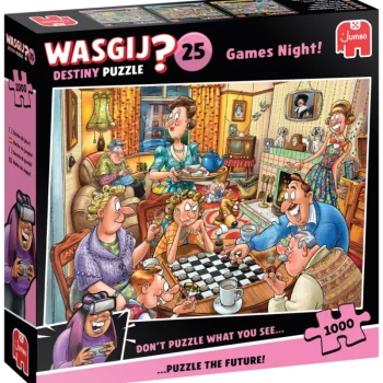 Jumbo Lauta- Ja Palapelit-Palapeli 1000 Palaa Wasgij Destiny 25 Games Night!