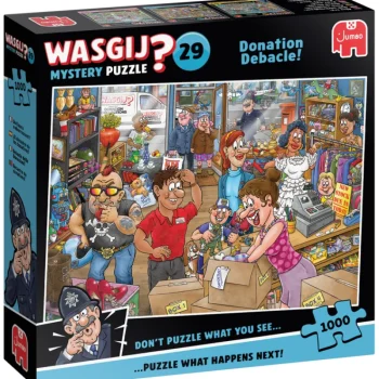 Jumbo Lauta- Ja Palapelit-Palapeli 1000 Palaa Wasgij Mystery 29 Donation Debacle!