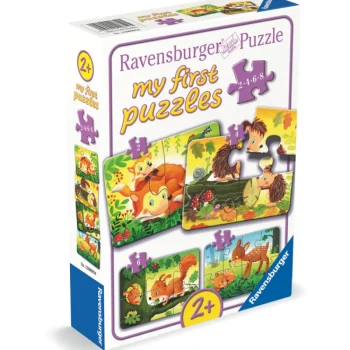 Ravensburger Lauta- Ja Palapelit^Palapeli 2/4/6/8 Palaa Forest Animal Fun