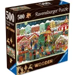 Ravensburger Lauta- Ja Palapelit-Palapeli 500 Palaa Christmas, Wooden