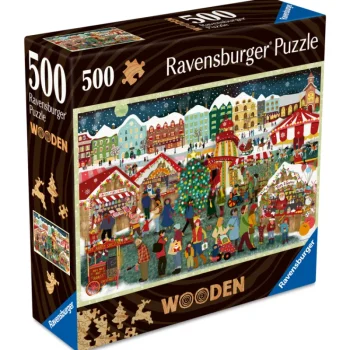 Ravensburger Lauta- Ja Palapelit-Palapeli 500 Palaa Christmas, Wooden