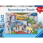 Ravensburger Lauta- Ja Palapelit^Palapeli Blue Lights On The Way 2x12 Palaa