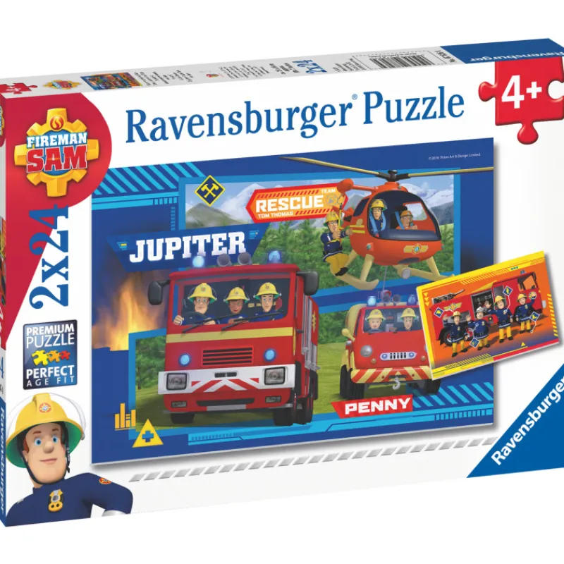 palapeli-ravensburger-fireman-FdHkKwPg-0.webp Ravensburger Lauta- Ja Palapelit^Palapeli Fireman Sam To The Rescue 2x24 Palaa