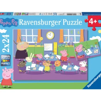 Ravensburger Lauta- Ja Palapelit^Palapeli Peppa Pig At The Playground 2x24 Palaa