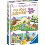 Ravensburger Lauta- Ja Palapelit^Palapeli Sweet Garden Residents 2/4/6/8 Palaa