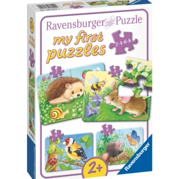 Ravensburger Lauta- Ja Palapelit^Palapeli Sweet Garden Residents 2/4/6/8 Palaa