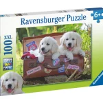 Ravensburger Lauta- Ja Palapelit^Palapeli Traveling Pups 100 Palaa