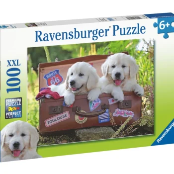 Ravensburger Lauta- Ja Palapelit^Palapeli Traveling Pups 100 Palaa