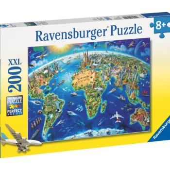 Ravensburger Lauta- Ja Palapelit^Palapeli World Landmarks Map 200 Palaa