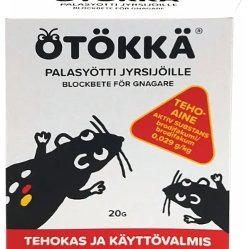 u00d6tökkä Hiiri- Ja Rotanmyrkyt-Palasyötti Jyrsijöille 20 G
