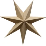 Kotikulta Koristevalot-Paperitähti Juutti 45 Cm