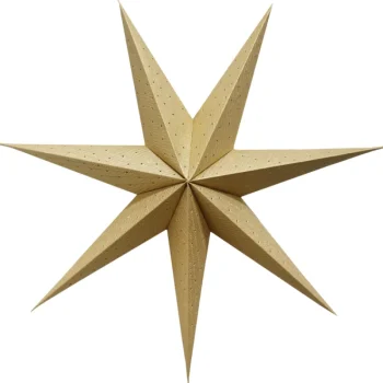 Kotikulta Koristevalot-Paperitähti Kulta 75 Cm