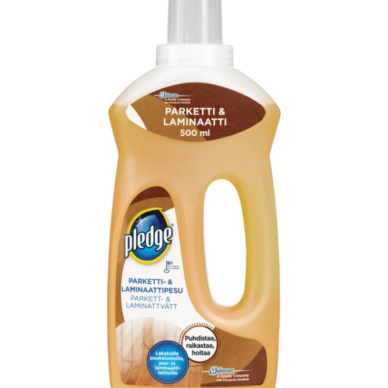 parketti-ja-laminaattipesu-pl-YBYquuUT-0.webp Pledge Kodin Puhdistusaineet Ja Ilmanraikastimet^Parketti- Ja Laminaattipesu 500 Ml