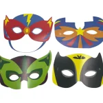 Let's Party Lasten Juhlat-Partynaamio 8 Kpl Supersankari