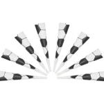 Let's Party Lasten Juhlat-Partypilli 8 Kpl Jalkapallo