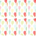 Let's Party Lasten Juhlat-Partypussi 8 Kpl Ilmapallot