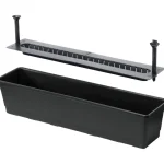 Orthex Ulkoruukut Ja Aluset-Parvekelaatikko 75 Cm Kestokastelu Musta