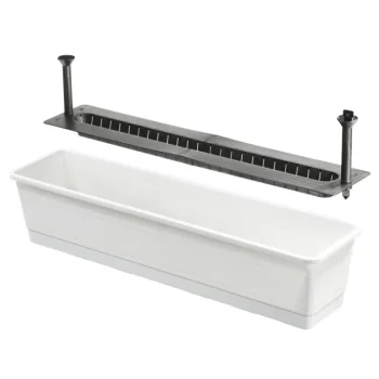 Orthex Ulkoruukut Ja Aluset-Parvekelaatikko 75 Cm Kestokastelu Valk