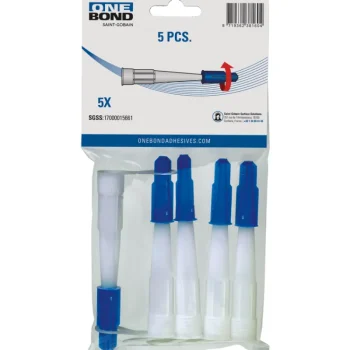 Onebond Liimat, Massat Ja Tasoitteet-Patruunasuutin Nozzle&cup KIT JL-ONB, 5 Kpl