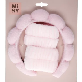 Miny Meikkaustarvikkeet^Pehmohiuspanta Ja Rannekkeet Pinkki