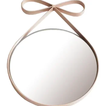 Miny Sisustustaulut Ja -kehykset-Peili Rusetti Vaaleanpunainen