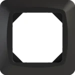 Harju Hiili Sähköasennustarvikkeet-Peitelevy 1-os Musta