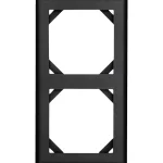 Egant Sähköasennustarvikkeet-Peitelevy Fjord 2-osainen Musta
