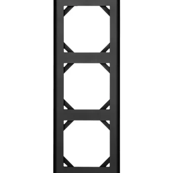 Egant Sähköasennustarvikkeet-Peitelevy Fjord 3-osainen Musta