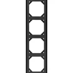 Egant Sähköasennustarvikkeet-Peitelevy Fjord 4-osainen Musta