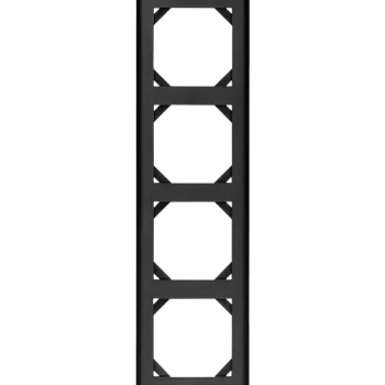 Egant Sähköasennustarvikkeet-Peitelevy Fjord 4-osainen Musta