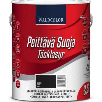 Waldcolor Maalit-Peittävä Suoja 2,5 L Musta