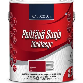 Waldcolor Maalit-Peittävä Suoja 2,5 L Punainen