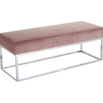 Chic Home Pienkalusteet-Penkki Collection 114 X 44 X 42 Cm, Samettiverhoilu, Roosa