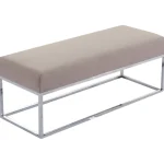 Chic Home Pienkalusteet-Penkki Collection 114 X 44 X 42 Cm, Kangasverhoilulla, Beige