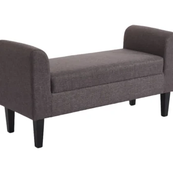 Chic Home Pienkalusteet-Penkki Collection 115 X 44 X 58 Cm, Kangasverhoilu, Tummanharmaa