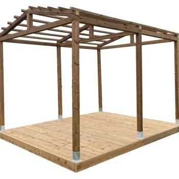 Patio Terassit Pihan Rakennusmateriaalit-Pergola 3x4 Harjakattoinen, Kestopuu