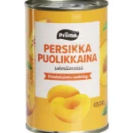 Priima Säilykkeet^Persikanpuolikas 425/240 G Sokeriliemessä
