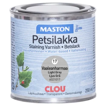 Maston Maalit-Petsilakka 250 Ml Woodmix Clou 17 Vaaleanharmaa