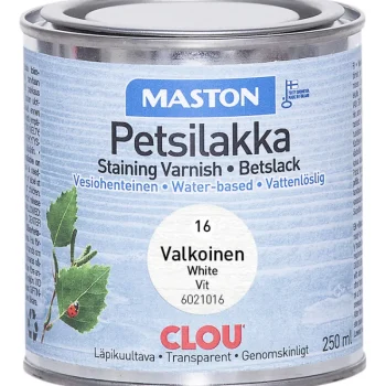 Maston Maalit-Petsilakka 250 Ml Woodmix Clou 16 Valkoinen