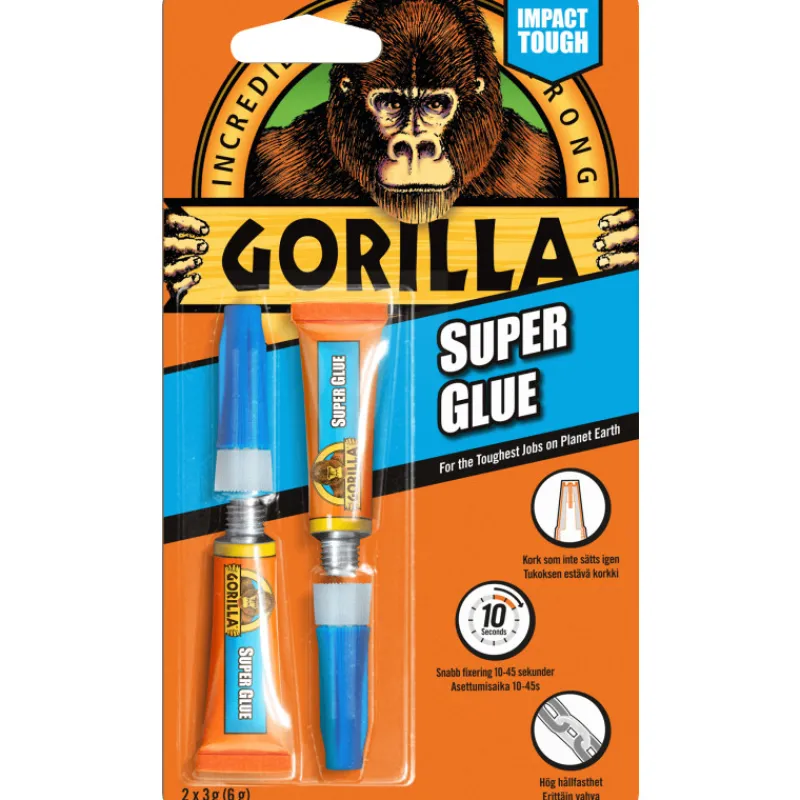 pikaliima-gorilla-2x3g-vFcJxnCg-0.webp Gorilla Liimat, Massat Ja Tasoitteet-Pikaliima 2x3g