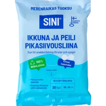Sini Kodin Puhdistusaineet Ja Ilmanraikastimet^Pikasiivousliina 30 Kpl Ikkuna Ja Peili
