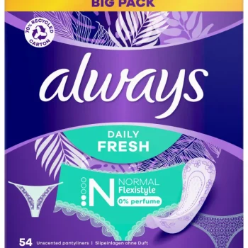 Always Intiimihygieniasuojat^Pikkuhousunsuoja 54 Kpl Flexistyle Normal