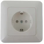 Harju Sähköasennustarvikkeet-Pistorasia 1-osainen Maadoitettu Uppo