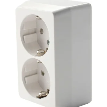 Egant Sähköasennustarvikkeet-Pistorasia 2-osainen, Maadoitettu