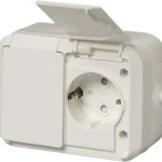 Abb Sähköasennustarvikkeet-Pistorasia Jussi 2-osainen Pinta 402ESWP