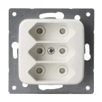 Abb Sähköasennustarvikkeet-Pistorasia Jussi 303UCP, 3-os, Euro