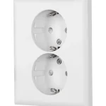 Egant Sähköasennustarvikkeet-Pistorasia Fjord 2-osainen Maadoitettu