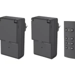 Energy+ Jatkojohdot-Pistorasia Kauko-ohjauksella Ulkokäyttöön 2 Kpl