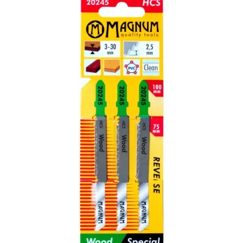 Magnum Sähkötyökalujen Tarvikkeet-Pistosahanterä 2,5 / 100 Mm 3 Kpl HCS